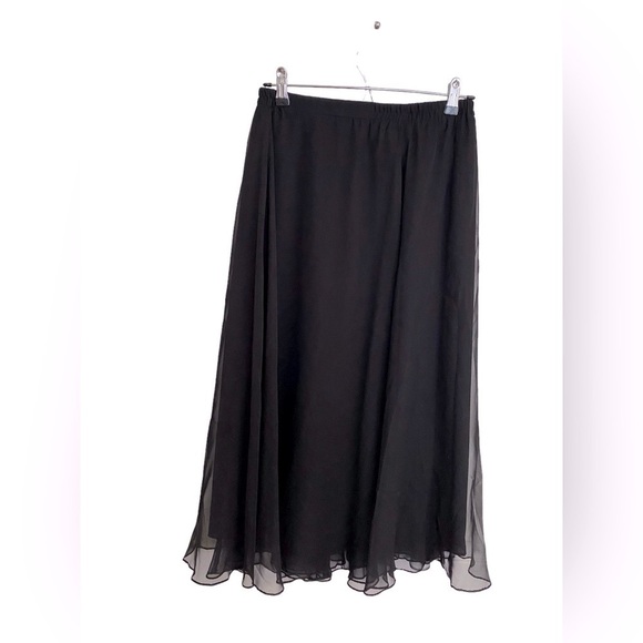 PATRA Ballet Sheer Black Chiffon Skirt l Women’s Size 6 Skirt - Picture 1 of 2